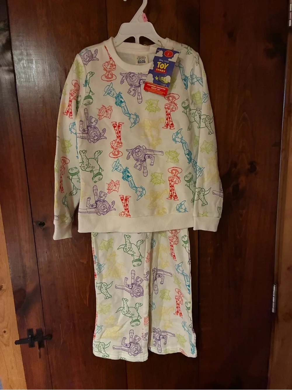 NWT Disney Toy Story 5 Multicolored Unisex Sweatsuit